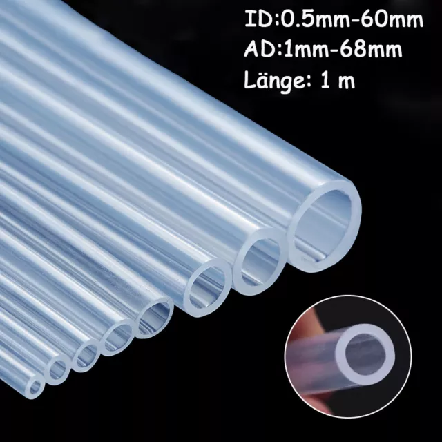 Silikonschlauch Lebensmittelecht 0.5mm-60mm Transparent Schlauch Milchschlauch