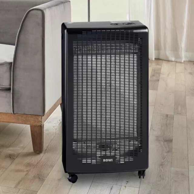 Rowi Blue Flame Ofen Gas Neu Top Hgo 4,2Kw Camping Wohnung Schwarz