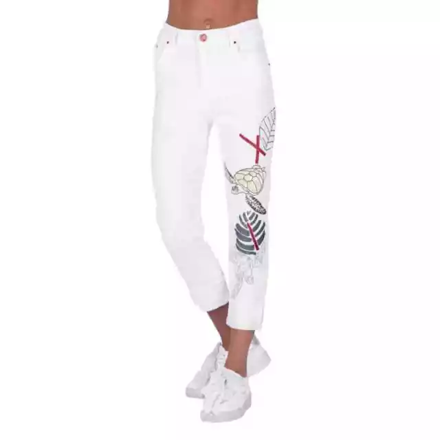 PANTALON 3 4 FEUILLES Elisa Cavaletti EJP216052302