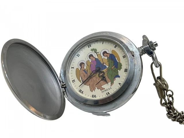 Montre De Poche Mécanique Vintage Molnija – Ancienne Montre Russe Soviétique Fonctionnelle