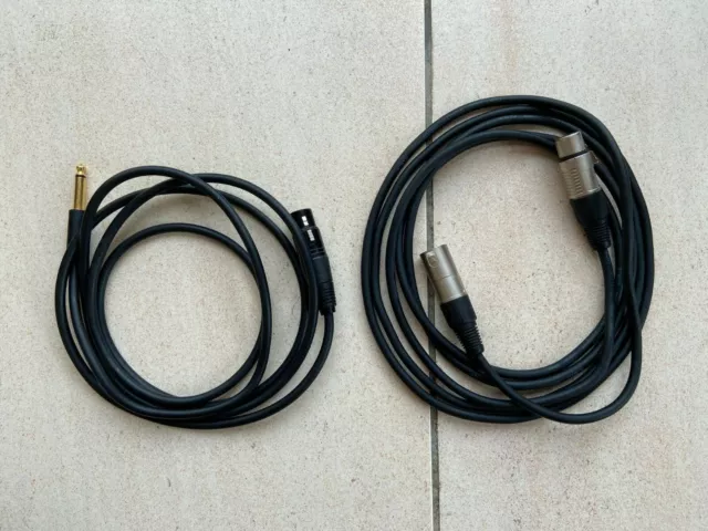 2 Câble Audio: Stagg 3m XLR Noir et Jack Ugreen XLR 6,35mm 2m pour microphone...