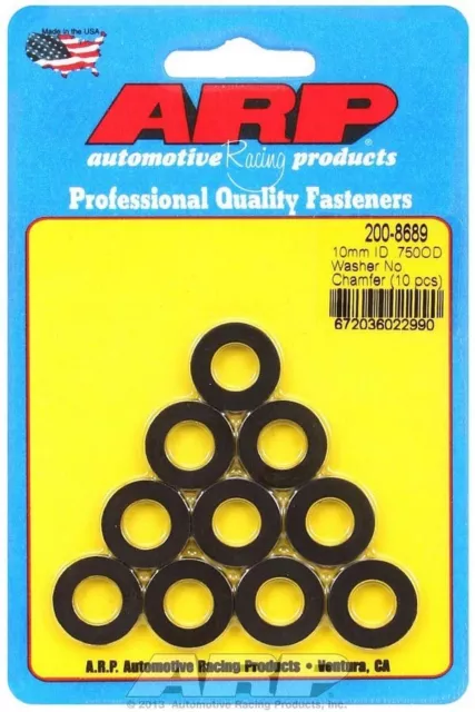 ARP 200-8689 Black Washers - 10mm ID x 3/4 OD (10)