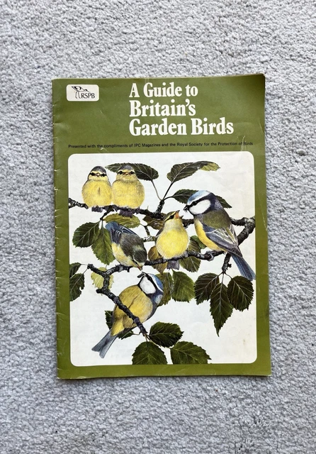 VINTAGE RSPB LEAFLET/PAMPHLET - A Guide To Britain’s Garden Birds ...