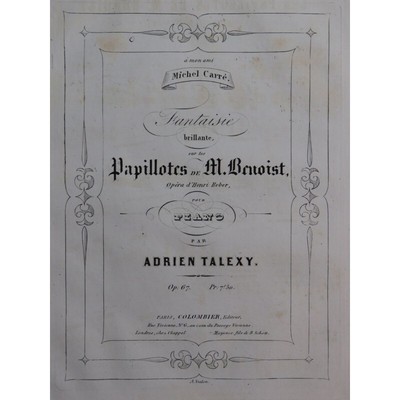 Ashdown ARR Henry geehl PIANOFORTE BACH sonno canzone cantata di Natale 