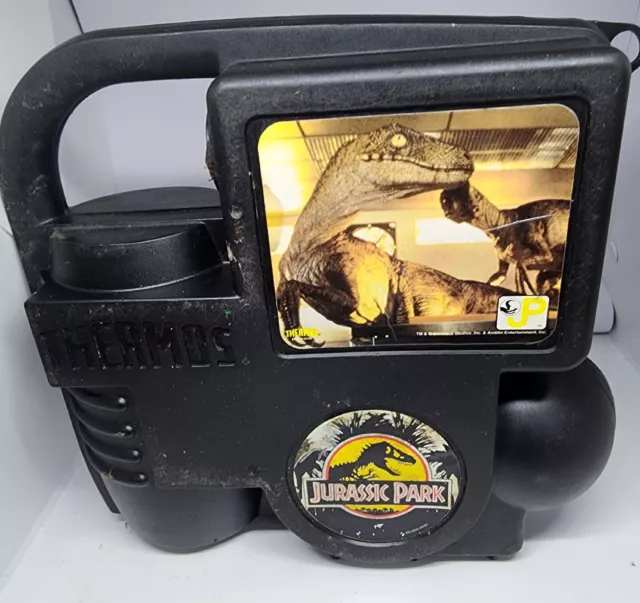 Vintage Black 1993 JURASSIC PARK Lunchbox Only