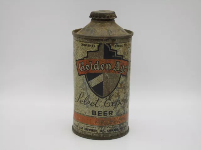 Golden Age Select Export IRTP Cone Top Beer Can ( Empty )