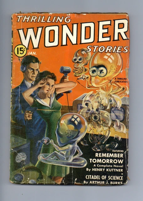 Thrilling Wonder Stories Pulp Jan 1941 Vol. 19 #1 GD