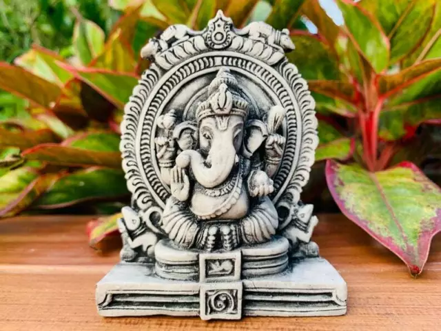 Ganesha statue, Small Ganesh statue stone, Ganesh sculpture, sandstone ganesh