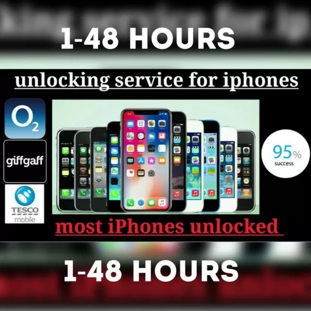 O2 Tesco Unlocking Service Unlock iPhone 14 13 12 11 XS XR X 8 8 Plus 7 6s SE 6