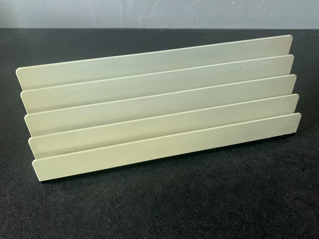 Porte-courrier Design Adnet En Cuir Vert - Vintage 20ème - Surpiqûres