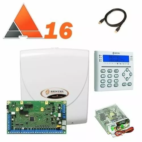 Kit Antifurto Allarme Casa Centrale Bentel Absoluta 18 + Tastiera Lcd T-Line