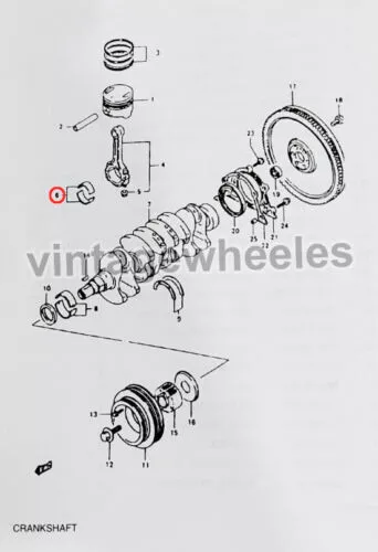 8 Piezas - Rodamiento Varilla de Conexión Para Suzuki Samurai Sierra SJ410 SJ413