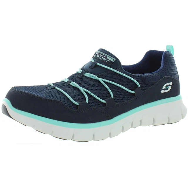 SKECHERS SYNERGY LOVING Life Trainers Women s UK 4 Black Slip On