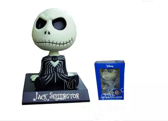 The Nightmare Before Christmas Jack Skellington Shaking Head Figure Toy PVC