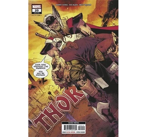 Thor #20 LGY #746 2nd Print Main Cover 2022, Marvel NM