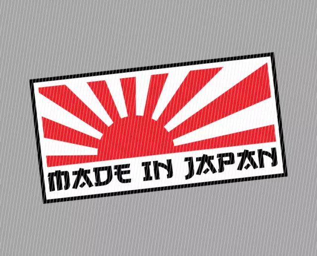 Made In Japan Auto Aufkleber Rising Sun Flagge JDM Tuning Sticker Decal Shocker