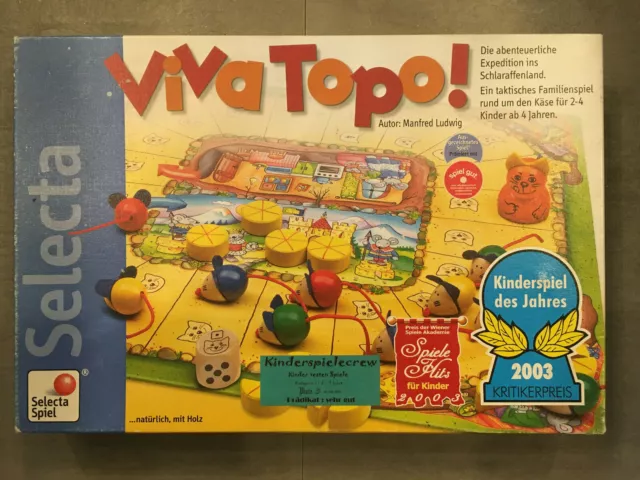 Selecta Spiel Viva Topo! Holzspiel, Kinderspiel des Jahres 2003, Manfred Ludwig