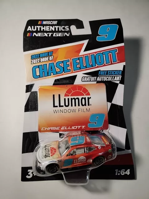 2022 Nascar Authentic Next Gen Wave 7  Chase Elliott #9 Llumar Chevy Camaro 1/64