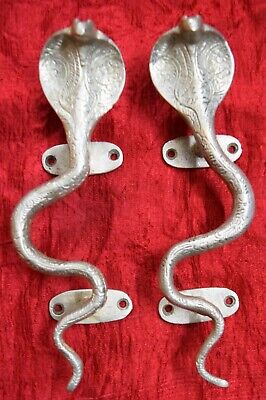 Brass Snake Door Handle Cobra Reptiles Almirah Handle Handmade Door Pull RU64