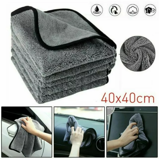 4x Microfibre Chiffons Nettoyage Serviette Voiture Polissage Duster ServietteTOP