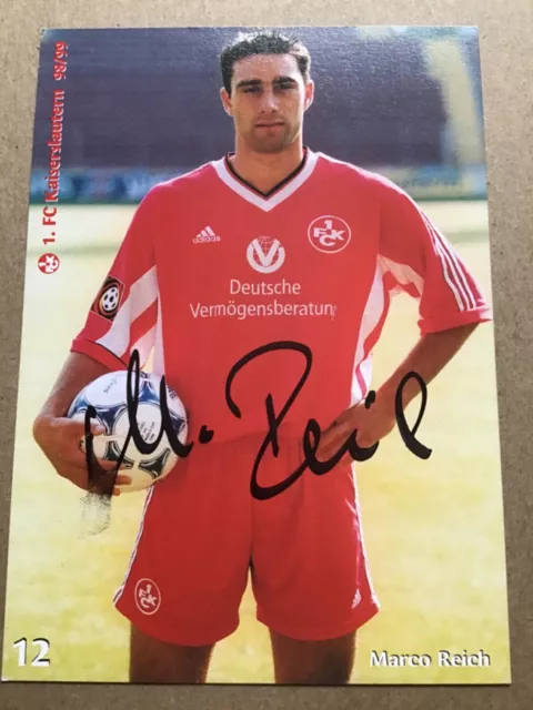 Marco Reich, Germany 🇩🇪 1.FC Kaiserslautern 1998/99 hand signed