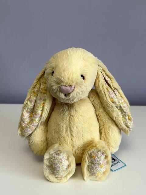 JELLYCAT RARE RETIRED Medium Blossom Lemon Bunny, BNWT New, Genuine £ ...