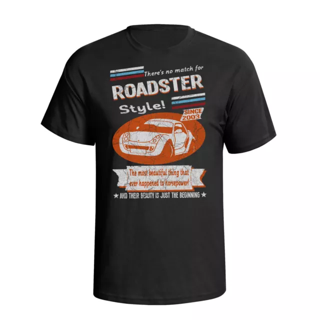 Smart Roadster 2003 Retro Style Car Mens Organic Cotton T-Shirt Eco Friendly