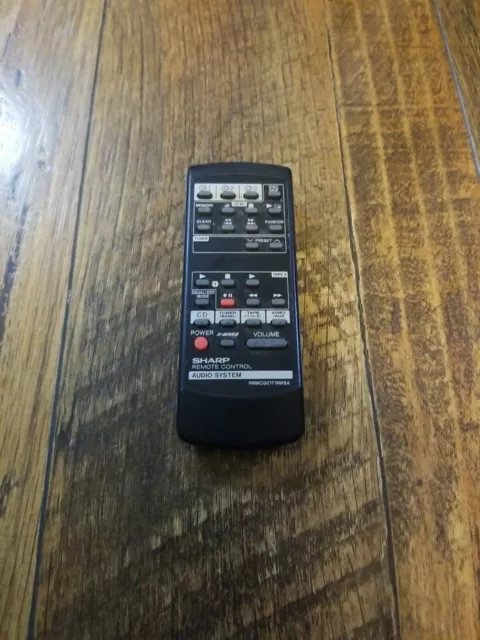 Sharp RRMCG0177AWSA Audio System Remote Control