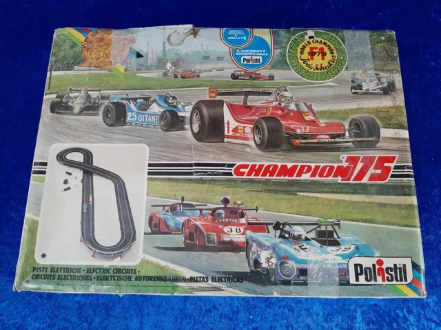 Polistil Champion 175 slot car 1:32 F1 1979 Ferrari W.R.S. Schecker pista