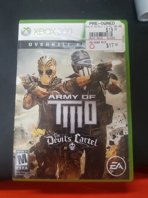 Army of Two: The Devil's Cartel -- Overkill Edition (Microsoft Xbox 360, 2013) Army of Two: The Devil's Cartel -- Overkill Edition (Microsoft Xbox 360, 2013)
