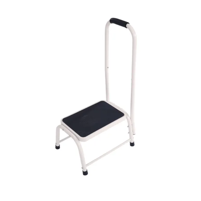 NEW! Single Caravan Step Stool Steel Non Slip Rubber Tread Safety with Handle