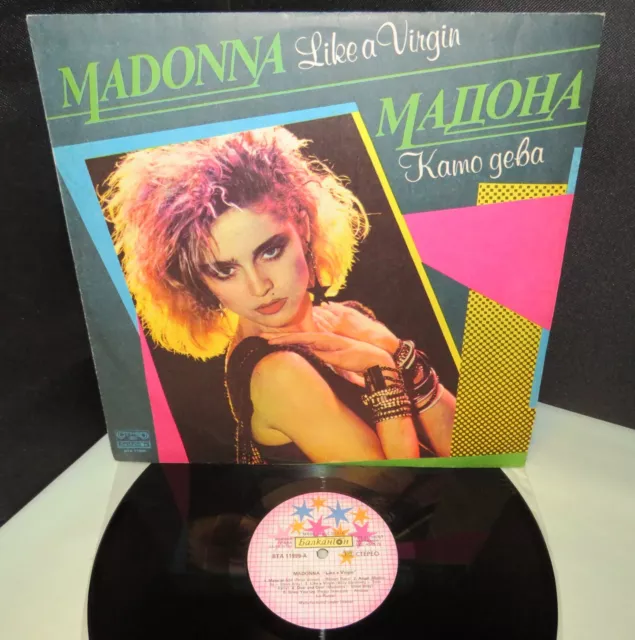 MADONNA Like A Virgin, VINYL LP Stars Label BULGARIA, ВТА 11999, 1988 - EX / VG