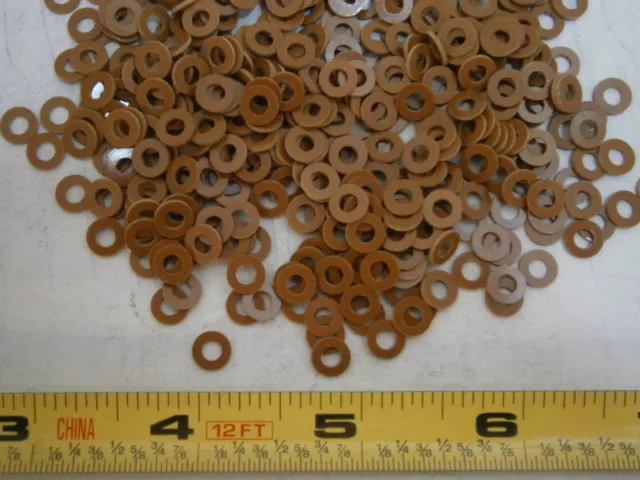 Flat Washers .250 x .130 x .031 Phenolic Grade X.P. Lot of 100 #4112