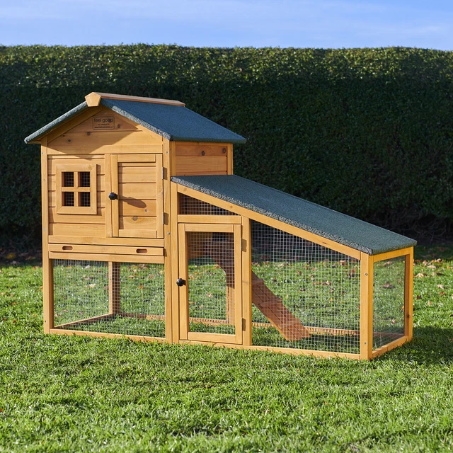 RABBIT GUINEA PIG Hutch Hutches Run Runs Large 2 Tier Double Lodge