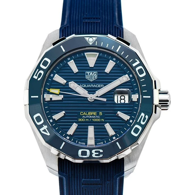 TAG HEUER AQUARACER 300M Blue dial AUTOMATIC da 43 mm WAY201B