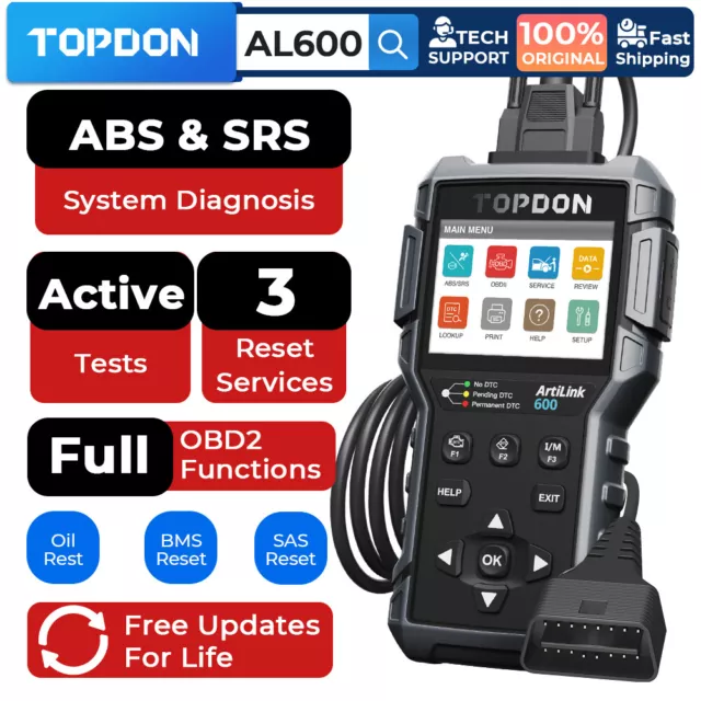 TOPDON OBD2 Fault Code Reader Scanner Car Diagnostic Tool Check