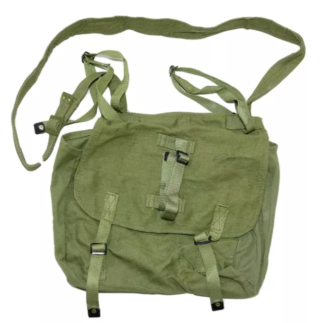 Romanian Army Surplus Canvas Olive Bread Bag Shoulder Bag