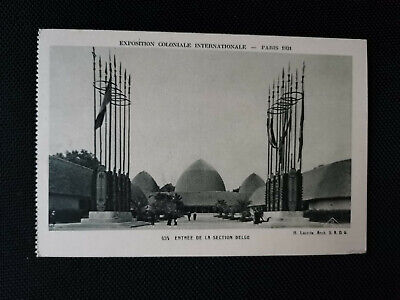 CPA 75 PARIS - Exposition Coloniale Internationale - Entrée de la Section Belge