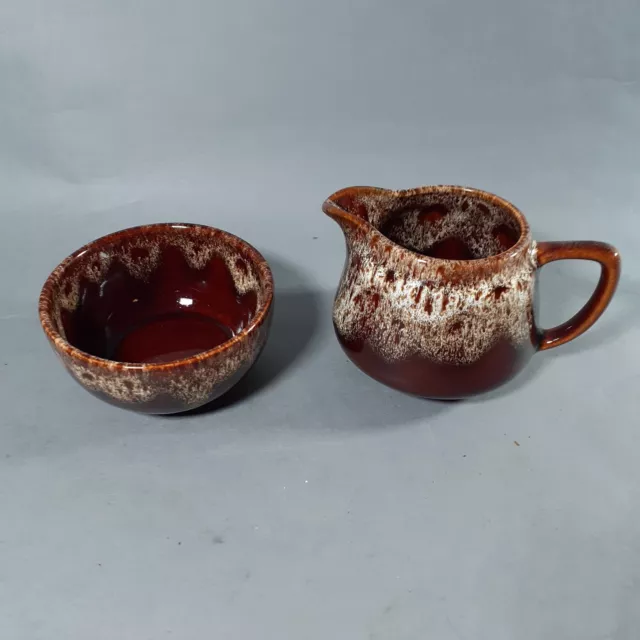 Fosters Studio Pottery of Redruth, Cornwall Circa mid to late 1970's Jug &Bowl