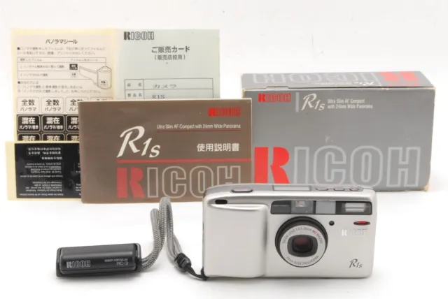 Read!【NEAR MINT+++ w/BOX】 Ricoh R1s Silver Point & Shoot Film Camera FROM JAPAN