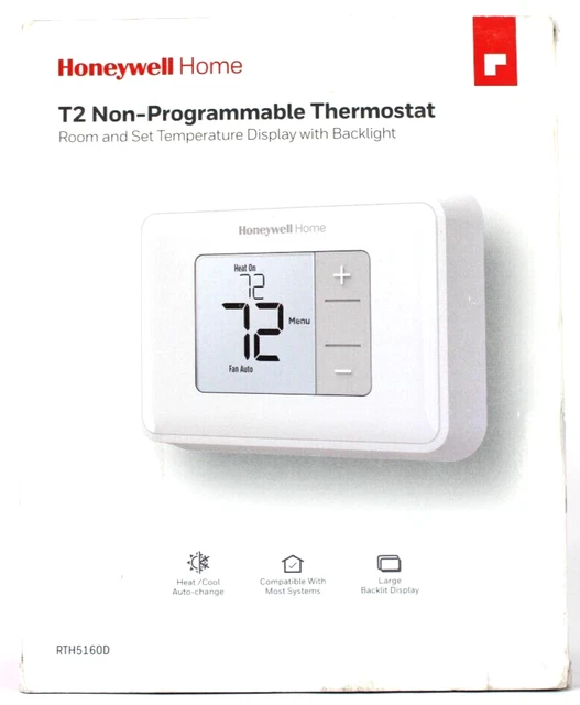 HONEYWELL HOME THERMOSTAT T2 NonProgrammable Thermostat RTH5160D1003