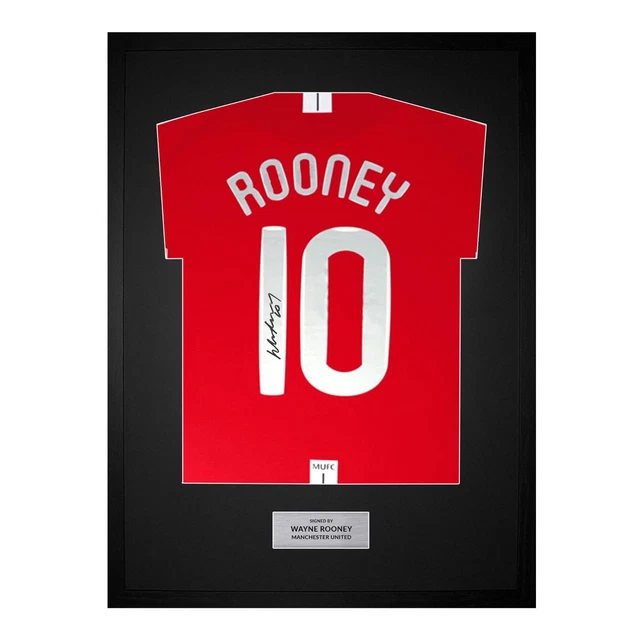 Wayne Rooney Manchester United Signed Shirt Framed Final Man Utd 2008 COA Proof