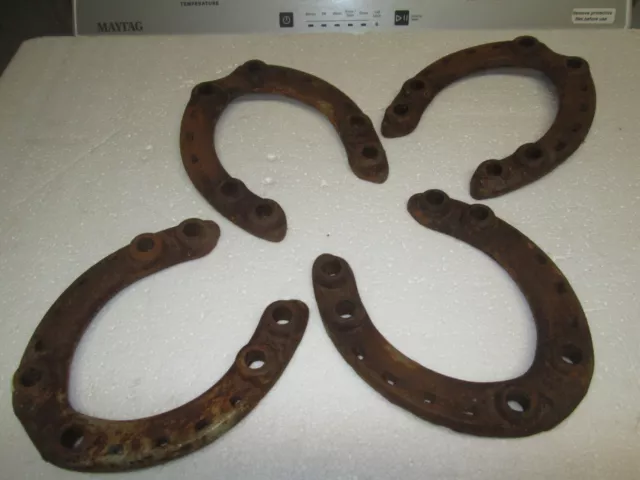 7H Draft Horse Shoes Made In "Usa" Giant Grip Set Of Four Nr