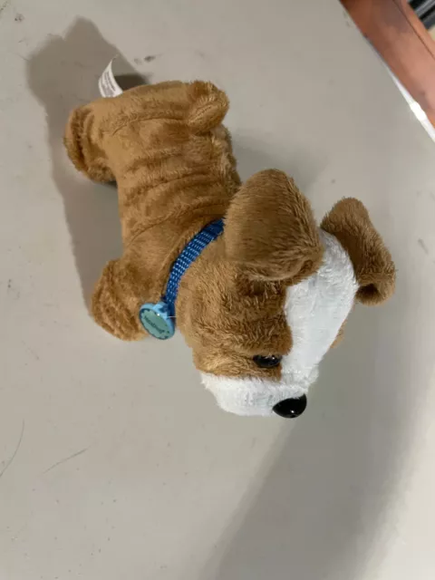 American Girl Doll Dog Meatloaf 7 inch Joss Bulldog Toy Collar Retired 2014
