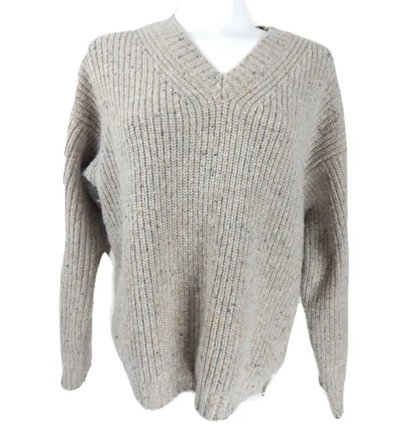 Alex Mill Women's XS Sweater Genevieve Donegal Wool Alpaca Chunky Knit EUC