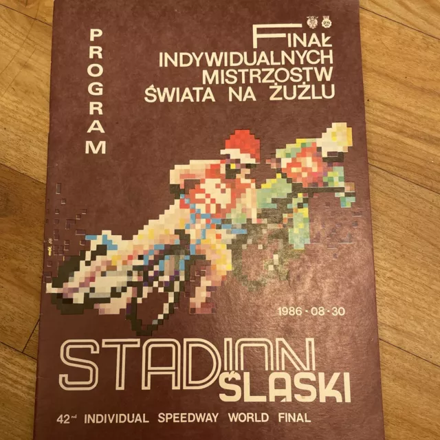 1986 Speedway World Championship programme 30 August Poland A4 Size 2