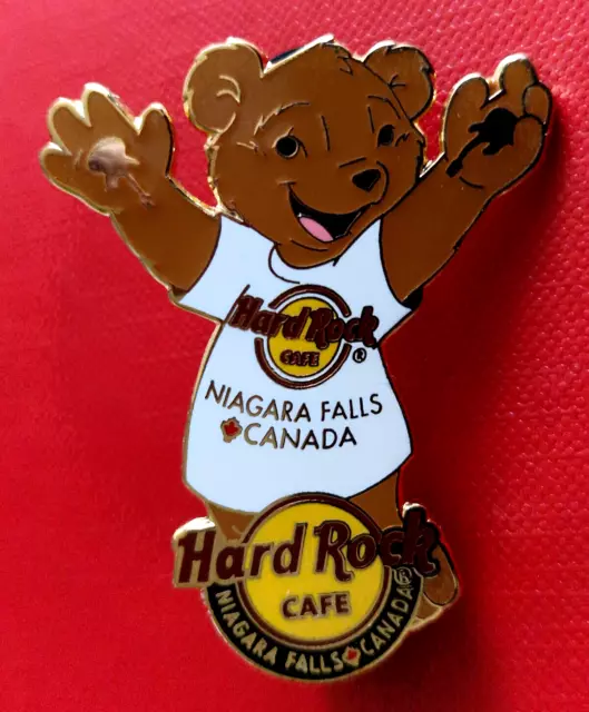 HRC Hard Rock Cafe Niagara Falls Canada Classic Bear White T Shirt 2009 LE300