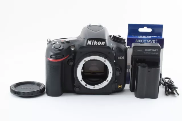 Nikon D600 24.3MP Digital SLR Camera Black Body From Japan [Near Mint] #2124981A