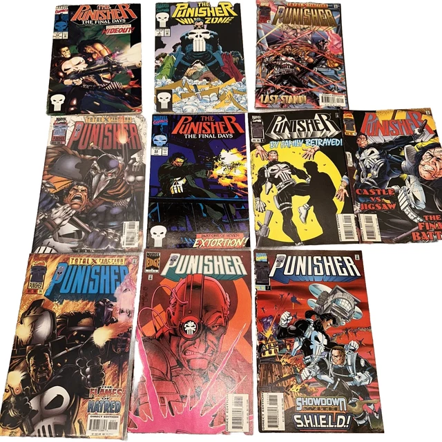 Marvel The Punisher Comics Bundle Lot Of 10 Various Titles War Zone Final Days