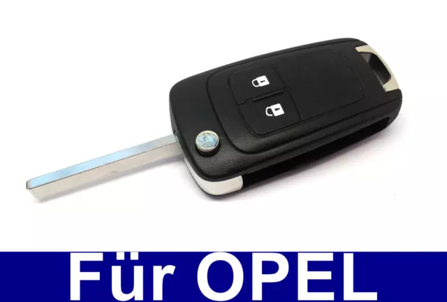 2Tasten Ersatz Klappschlüssel Gehäuse für Opel Astra Insignia Corsa Meriva